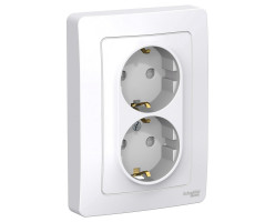 Розетка СП-2 с з/к с з/ш 16А 250В IP20 белая