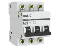 ВА 47-29 3Р 16А,С,4,5кА EKF Basic