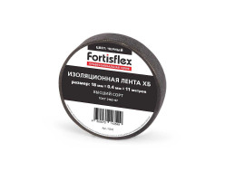 Изолента ХБ 18х0.4х11 (черн) (100гр) (Fortisflex)