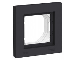 Рамка Aqua 1-я Карбон IP44 Atlas