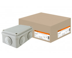 Коробка ОП 120х80х50мм, крышка, IP55, 6 вх. TDM