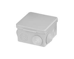 Коробка ОП 80х80х50мм, крышка, IP54, 7вх. TDM