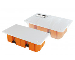 Коробка СП 172х96х45мм, крышка, пл. лапки, IP20, TDM
