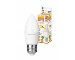 Лампа НЛ-LED-FC37-10Вт-230В-4000К-Е27 Народная TDM