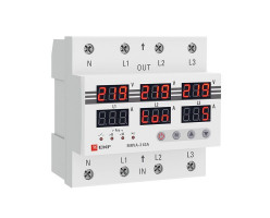 Реле напряжения и тока с дисплеем MRVA-3-63A EKF