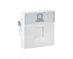 Розетка RJ45 кат. 5e, 2 модуля EKF