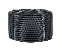 Труба гофр. FRHF d16 с зондом (100м) черная Plast