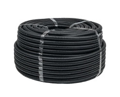 Труба гофр. FRHF d20 с зондом (100м) черная Plast