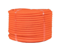 Труба гофр. ПНД Plast d16 с зондом (100м) оранжEKF