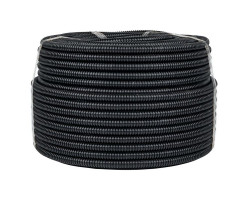 Труба гофр. ПНД Plast d16 с зондом (100м) черн EKF