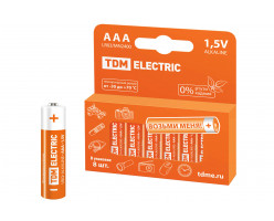 Элемент питания LR03 AAA Alkaline 1,5V PAK-8 TDM