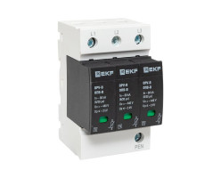 Ограничитель импульсных напряжений ОПВ-B/3P In 30кА 440В с сигн. EKF