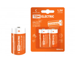 Элемент питания LR14 C Alkaline 1,5V BP-2 TDM