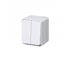 Выключатель ОП-2 10АХ IP54 Белый AtlasDesign Profi54