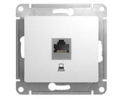Розетка компьютерная RJ45 кат 5Е белая
