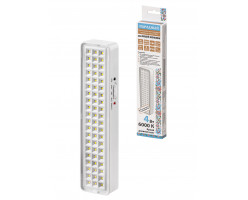Светильник светодиодный аккумуляторный СБА 60 LED, DC, Li-ion 3,7 В 1,5 А*ч, 3-5 ч,пластик, Народный