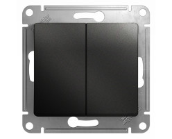Выключатель 2-клавишный сх5 антрацит