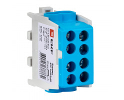 Клемма КСР с двойным винтом 2x35/2x25 синяя EKF PROxima