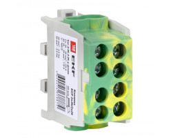 Клемма КСР с двойным винтом 2x35/2x25 желто-зеленая  EKF PROxima