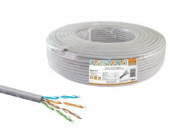 Кабель U/UTP Cat 5e 4х2х24AWG CCA (100м) PVC, серы