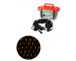 Гирлянда новогодняя "Сеть" 1,5*1,5м 120LED, 2700K, черн.шнур,посл.подкл.250В, IP65 TDM