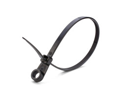 Хомут КСО 5х220 (черн) (100шт) с отверстием под винт (Fortisflex)
