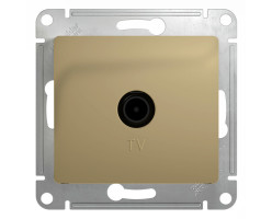 Розетка оконечная 1DB TV титан