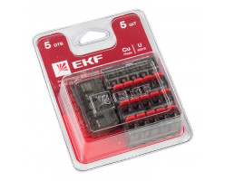Клемма СМК 221-415 5 отверстий 0.2-4.0 мм2 блистер (5шт.) EKF PROxima