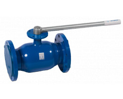 Кран шар. DN100 PN16 фланцевый (п/проход) Ст.20 L-350мм TEMPER
