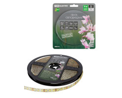 Лента светодиодная SMD2835-120 LED/м-IP65-12 В-9,6 Вт/м-6000 К (5 м) блистер TDM