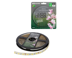 Лента светодиодная SMD5050-60 LED/м-IP65-12 В-14,4 Вт/м-6000 К (5 м) блистер TDM