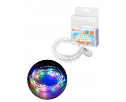 Гирлянда светодиодная "Роса20" 50LED, 5м, многоцветная 2*CR2032 TDM