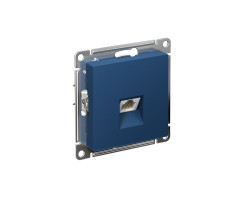 Розетка RJ-45 аквамарин 5E механизм Atlas