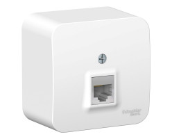 Розетка RJ45 5E белый изол.пластина