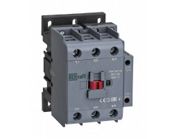 КМ-102 80А 230В АС3 АС4 1НО+1НЗ Контактор DEKraft