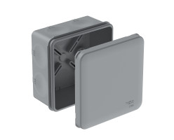 Коробка распределительная 85х85х42 прямой монтаж IP66 серая MultiBox