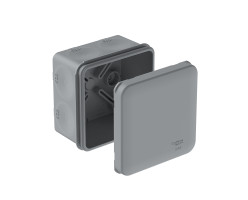 Коробка распределительная 70х70х42 прямой монтаж IP66 серая MultiBox