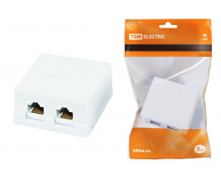 Компьютерная розетка 2xRJ-45 TDM