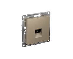 Розетка RJ-11 шампань механизм Atlas