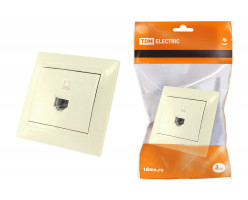 Розетка компьютерная RJ45 сл. кость "Лама" TDM