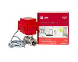 Кран шаровый с электроприводом 3/4 дюйма AquaExpert 220V EKF