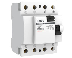 УЗО ВД-40 4P 63A/30mA электронное  EKF Basic