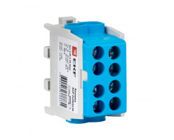 Клемма КСР с двойным винтом 2x25/2x16 синяя EKF PROxima