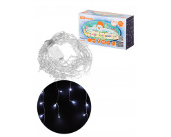 Гирлянда светодиодная "Бахрома" 1,9х0,5 м, 68LED, белый, 8 режимов, 250 В, IP20, TDM