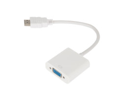 Переходник штекер HDMI - гнездо VGA, провод REXANT