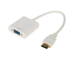 Переходник штекер HDMI - гнездо VGA провод + шнур стерео 3,5мм с пит REXANT