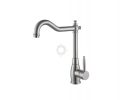 Смеситель для кухни одноручный хром с высоким изливом нержав.сталь Lomond GOLDEN FOX