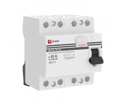 УЗО ВД-100 4P 63A/30mA эл.мех. EKF PRoxima