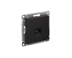 Розетка RJ-45 Карбон механизм Atlas